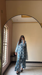 Sky Blue Printed Set