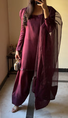 Plum Farshi set