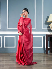 Red Stone Saree