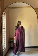 Plum Farshi set