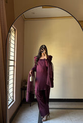 Plum Farshi set
