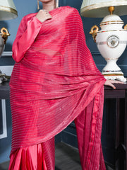 Red Stone Saree