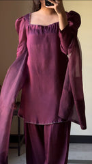 Plum Farshi set