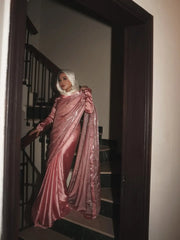 Peach Stone Saree