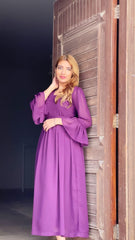 Plum Long Dress